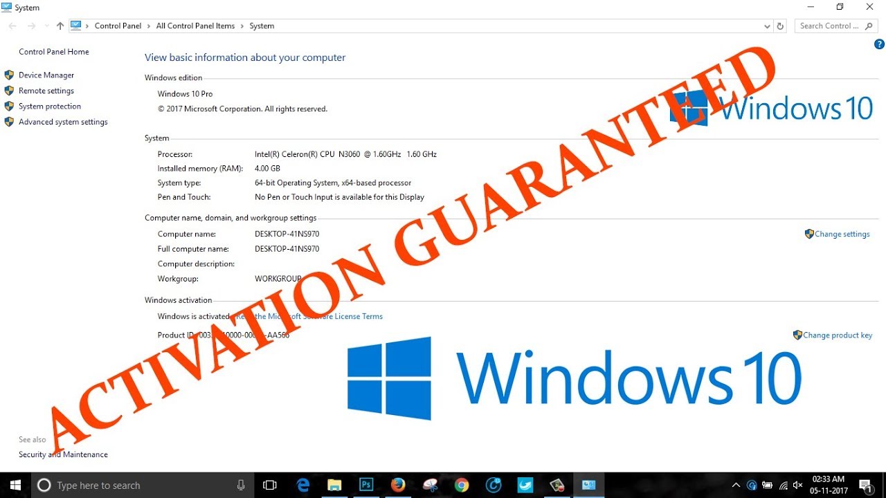 activate windows 10 without product key